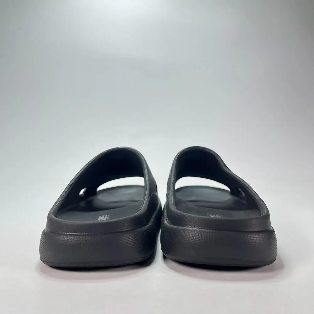 32 Degrees Cool Black Casual Comfort Cushion Slip On Slide Sandals Men's Size 8